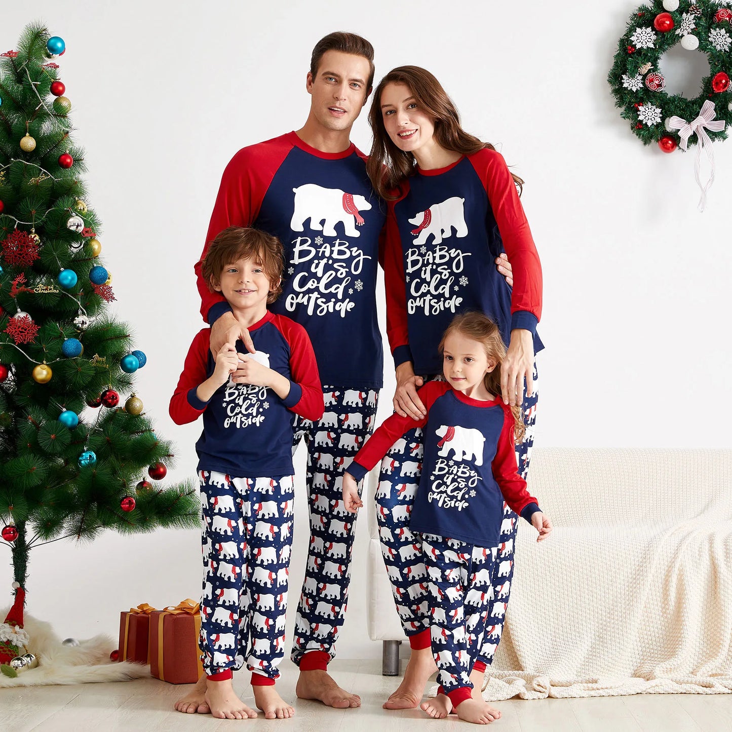 Polar Bear Animal Pajamas Sets