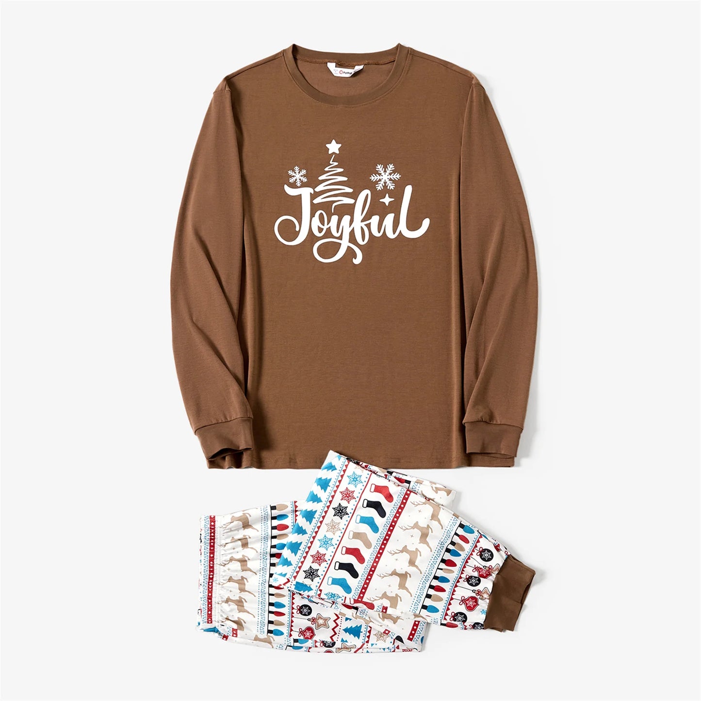 Family Matching Letters Print Long-sleeve Pajamas Sets