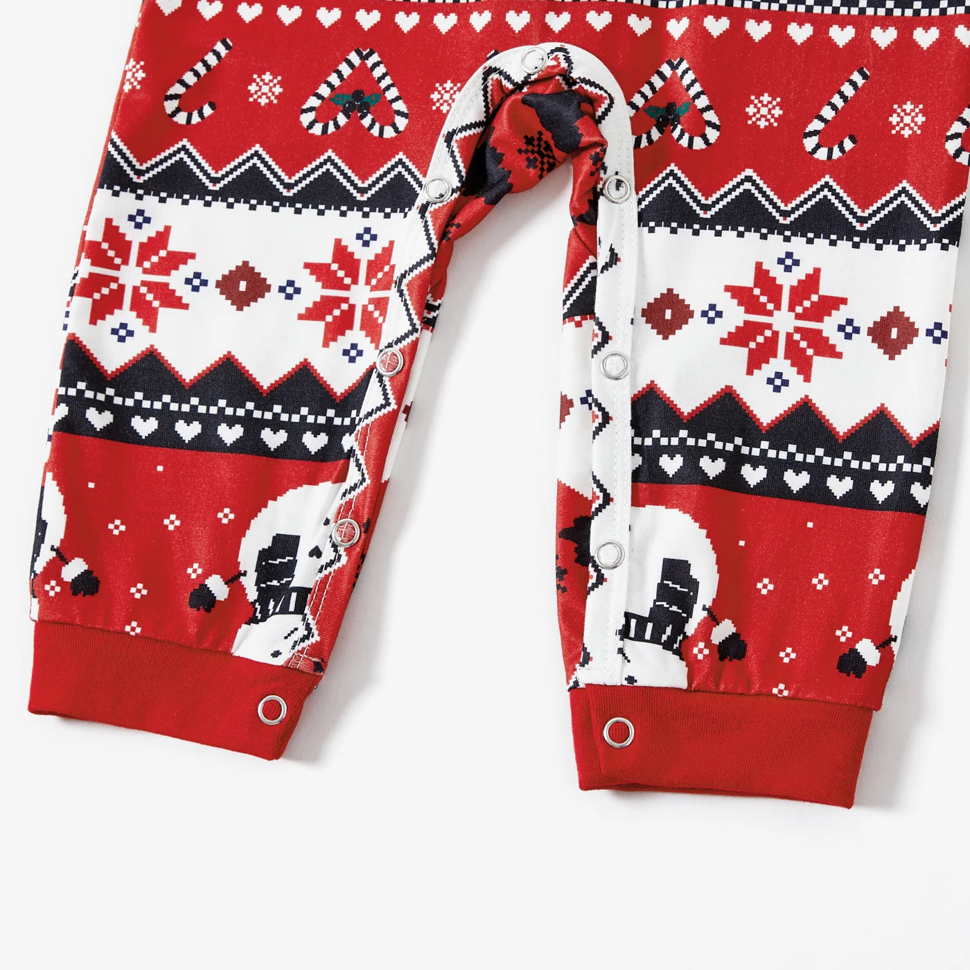 Christmas Letter and Snowman Print Pajamas Sets