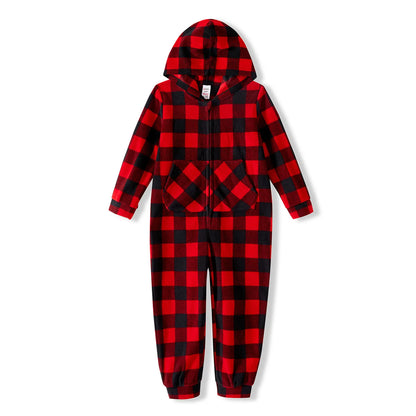 Long-sleeve Thickened Polar Fleece Zipper Onesies Pajamas