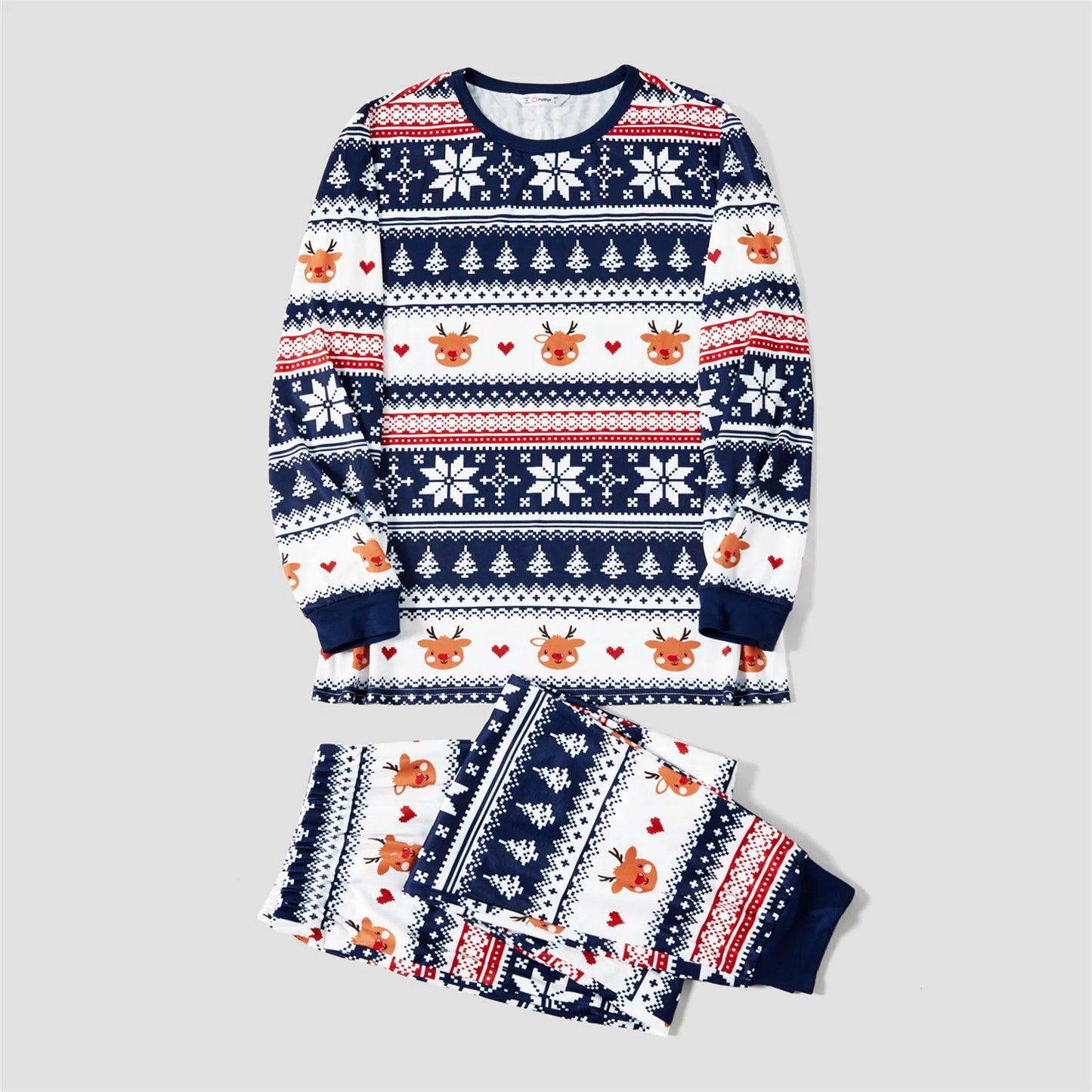 All-over Print Long-sleeve Pajamas Sets