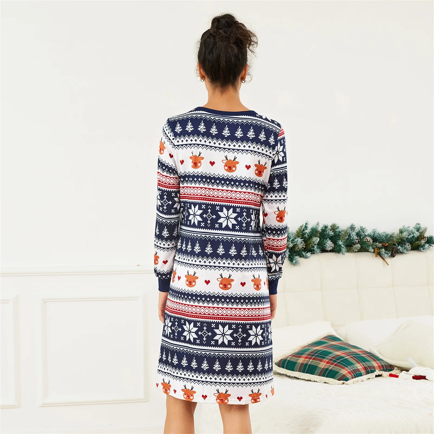 All-over Print Long-sleeve Pajamas Sets