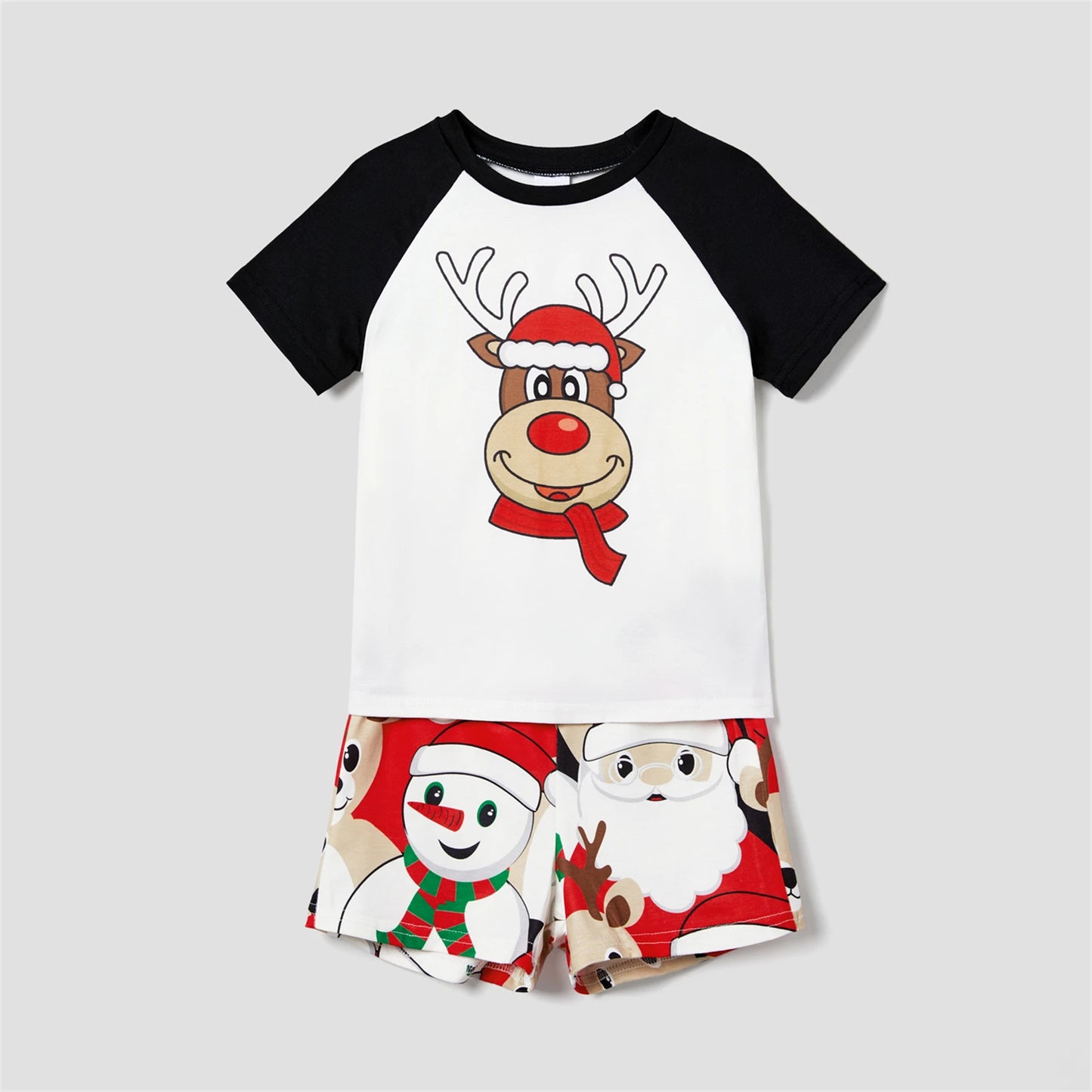 Short-sleeve Graphic Tee & Shorts Pajamas Sets