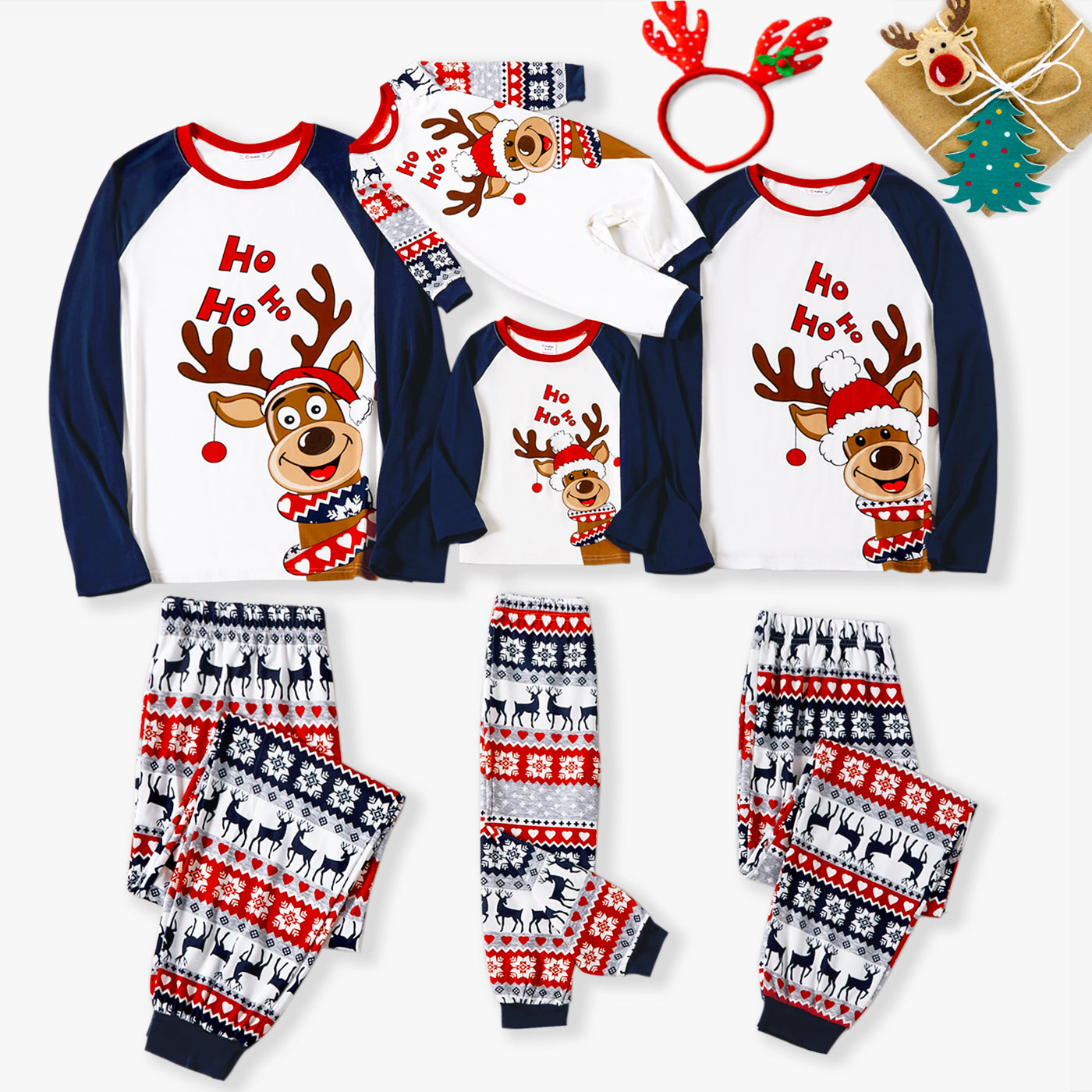 Christmas Polyester Pajamas Set