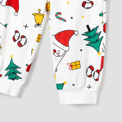 Colorful Festival Theme Print Long Sleeve Pajamas Sets