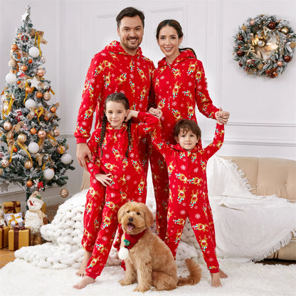 Christmas Family Matching Allover Deer Print Set