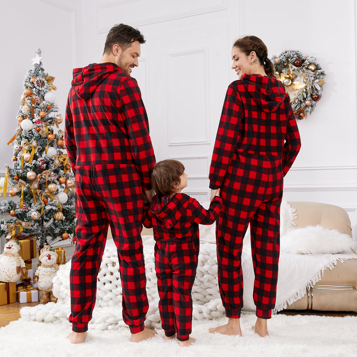 Long-sleeve Thickened Polar Fleece Zipper Onesies Pajamas